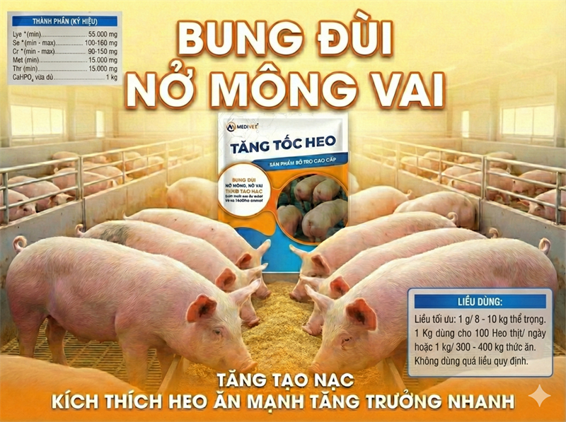 AGRI TĂNG TỐC HEO 1kg - Gói 10in1 - Ảnh 5