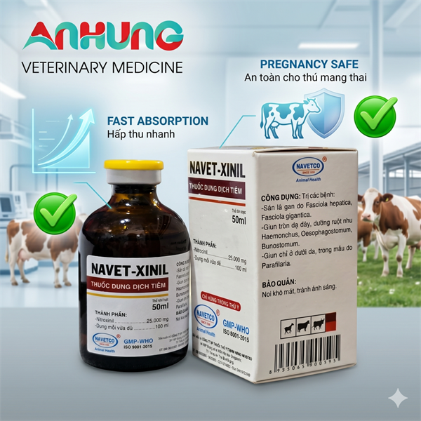 NAVET XINIL 50ml - Sán lá gan - Lọ - Ảnh 4