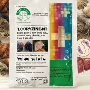 Alternative view of Nam Thai T.Coryzine 100gr - Đầu Đen, Cầu Trùng, Ký Sinh Trùng Đường Máu Cho Gia Cầm, Gia Súc. - Gói