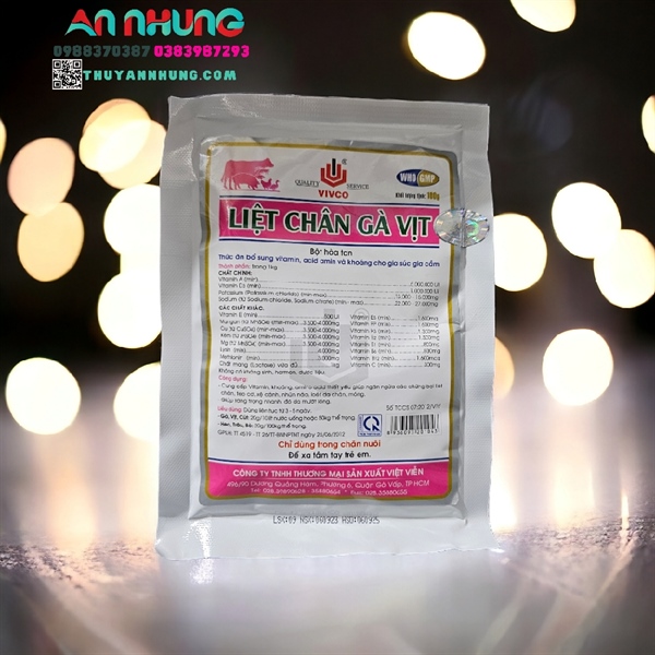 VIVCO Liệt chân Gà, Vịt 100gr - Gói - Ảnh 2