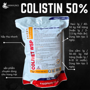 SAGOPHAR COLIVET (Colistin 50%) 1kg - Gói 10in1