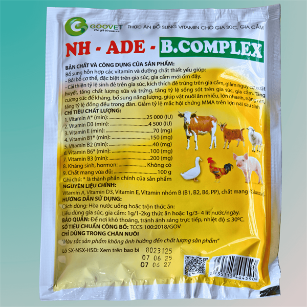 Goovet ADE Bcomplex 100gr - Gói - Ảnh 2