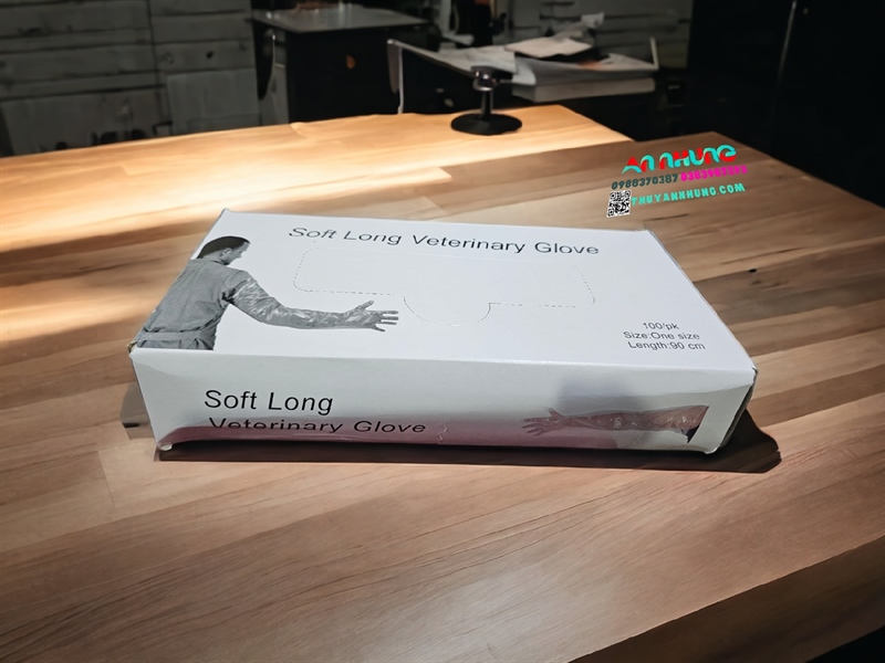 Găng tay phối bò dài 95cm - hộp 100 cái
