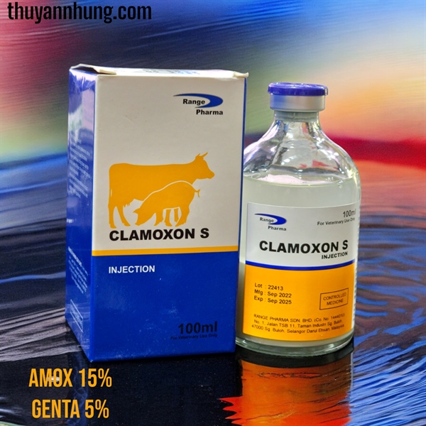 AGRI CLAMOXON S INJ - AMOX GENTA 100ml - Lọ
