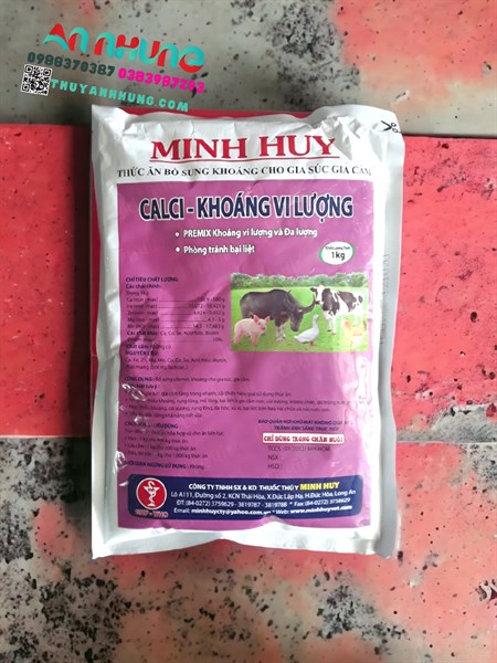 MINH HUY CALCI KHOÁNG VI LƯỢNG 1KG - Thùng 10kg
