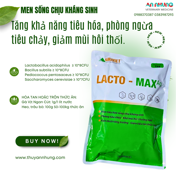 AGRIVIET LACTO MAX 1kg - Thùng 15kg - Ảnh 4