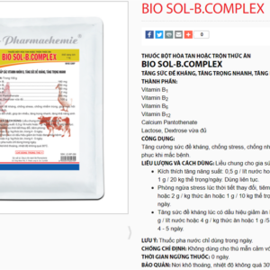 Alternative view of BIO SOL BCOMPLEX 1kg - Gói