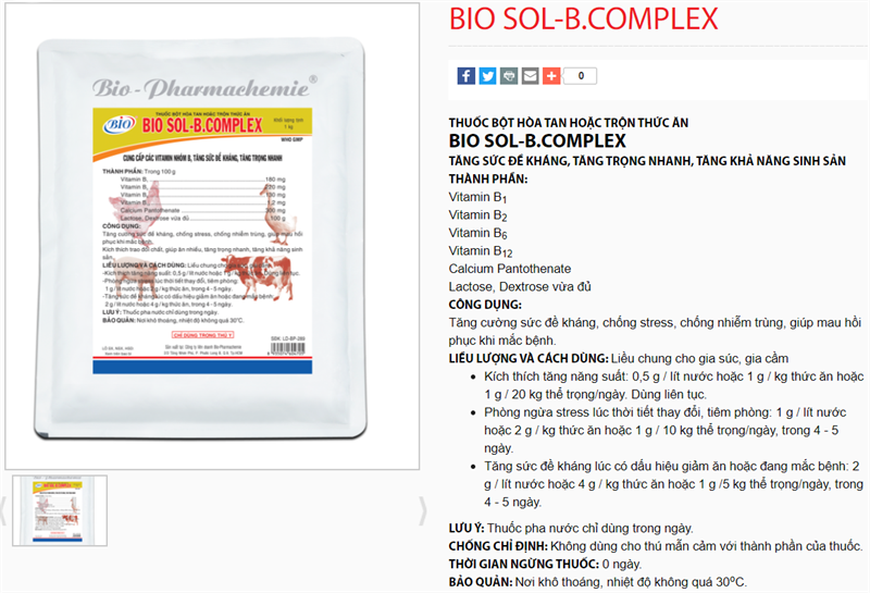 BIO SOL BCOMPLEX 1kg - Gói - Ảnh 2