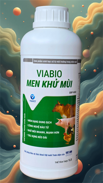 VIABIO - Men Khử Mùi 1 lít - Chai