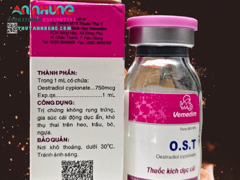 VMD OST 6ml - Hỗ Trợ Kích Dục, Xử Lý Chậm Lên Giống, Khó Thụ Thai Cho Gia Súc, Chó Mèo - Lọ - Ảnh 3