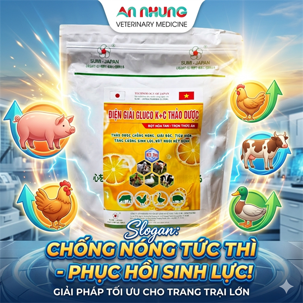 SUMI ĐIỆN GIẢI GLUCO KC THẢO DƯỢC 1Kg - Thùng 15 gói