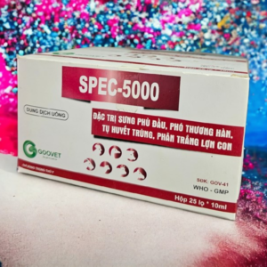 Goovet Spec 5000 10ml Oral - sưng phù Đầu, Phó thương hàn, Tụ huyết trùng, Phân trắng lợn con - Hộp 25 Lọ