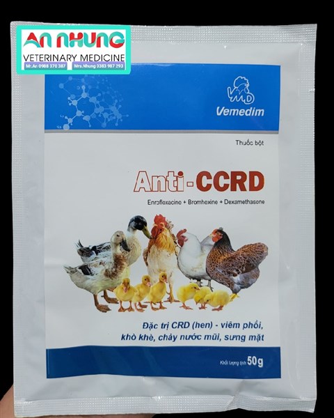 VMD Anti CCRD (Enro) 50gr - Hộp 20 gói