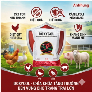 AGRI DOXYCOL 1kg - Doxy 50% và Colistin - Gói 10in1