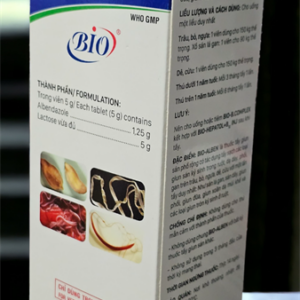 Alternative view of BIO ALBEN - Viên 150kg - Tẩy giun sán - Hộp 50 viên