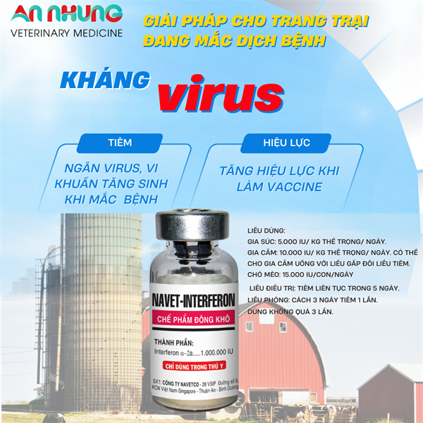 NAVET INTERFERON 10 triệu UI - Lọ 10 triệu - Ảnh 2