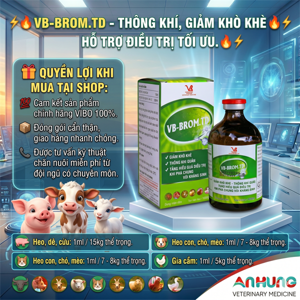 VB BROM TD 100ml - ♻️ 3in1♻️ Brom + Anagil + Dexa - Lọ 100ml - Ảnh 5