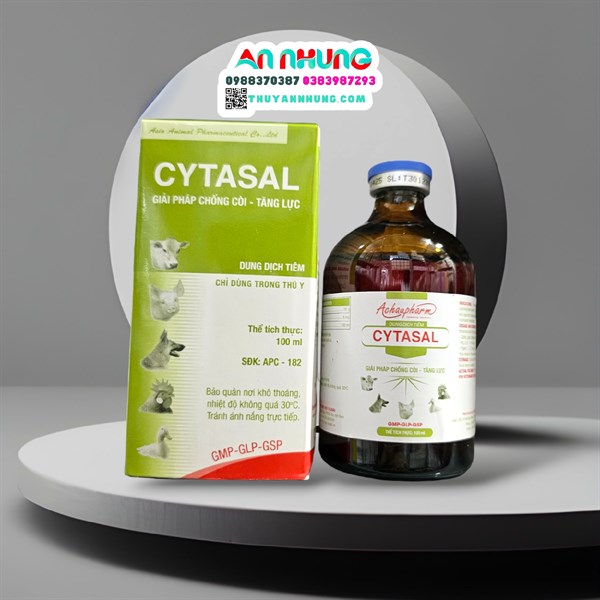 Á CHÂU CYTASAL INJ 100ml - Chống còi, Tăng lực - Lọ - Ảnh 3
