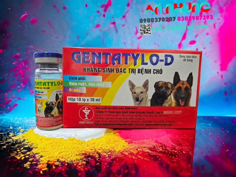 Minh Huy Genta tylo (chó mèo) 10ml - Hộp 10 lọ