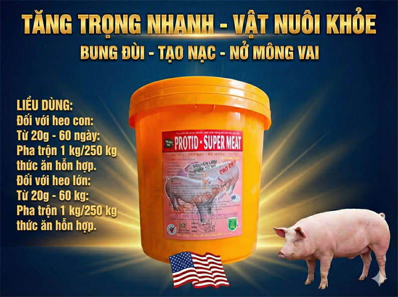 CAO LONG PROTID SUPER MIX 1kg - Thùng 20kg - Ảnh 5