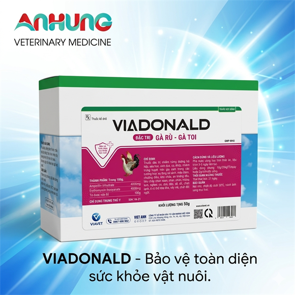 VIAVET DONALD 50gr - Hộp 10 gói - Ảnh 4