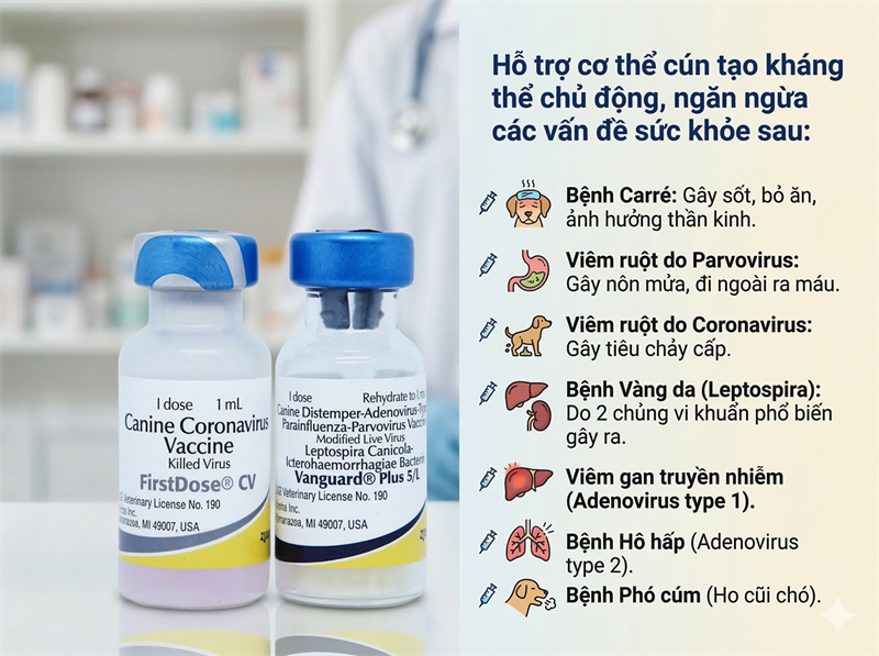 VACCINE ZOETIS VANGUARD PLUS 5 CVL- 7 bệnh chó - Cặp 7Benh - Ảnh 4