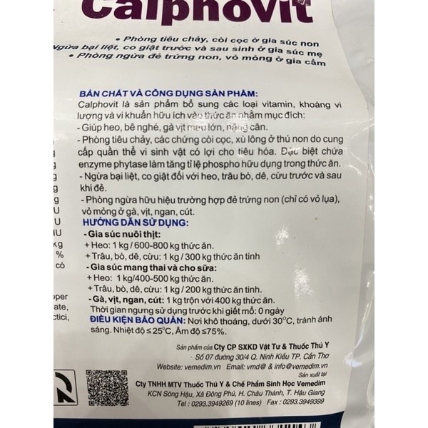VMD CALPHOVIT 1kg - Thùng 10kg - Ảnh 3