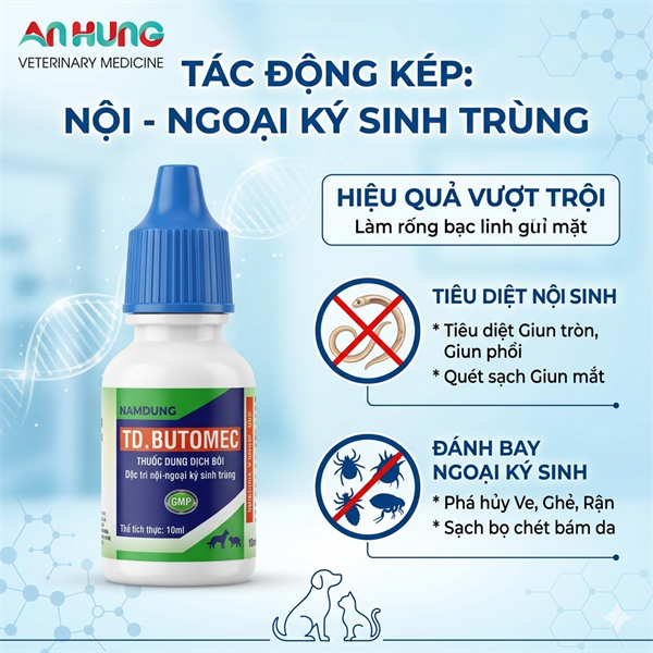 ND Butomec (nhỏ sống lưng) 10ml - Hộp 15 lọ - Ảnh 5