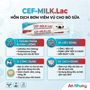 VB Cef Milklac - Viêm vú bò - 10ml/Tuýp - Ống 10ml