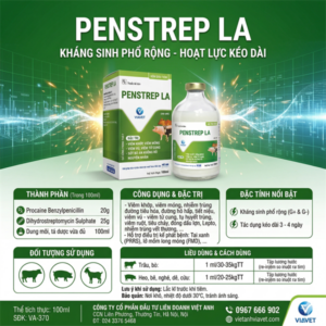 VIAVET - PEN STREP LA - 100ml (XANH) - Chai 100ml