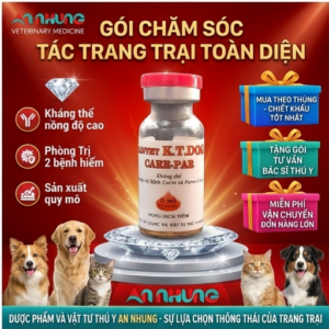Alternative view of Kháng Thể Hanvet - KT. DOG CARE Par 3ml - Điều trị bệnh care và Parvo - Lọ