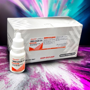 Alternative view of Á Châu Enrofloxacin 10% ORAL 10ml - Chướng diều, khô chân, sã cánh - Hộp 10 lọ