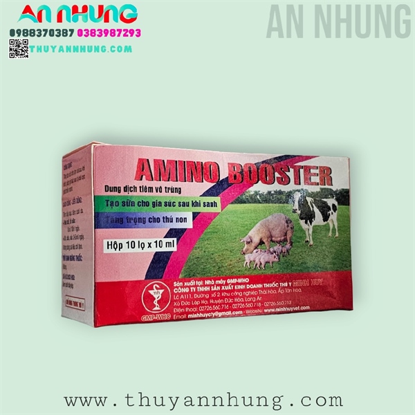 Minh Huy Amino Boster (Kích sữa) 10ml - Hộp 10 lọ - Ảnh 5