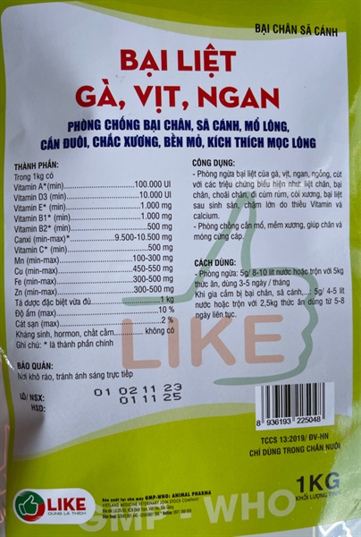 LIKE BẠI LIỆT GÀ VỊT NGAN - Gói 10in1 - Ảnh 4