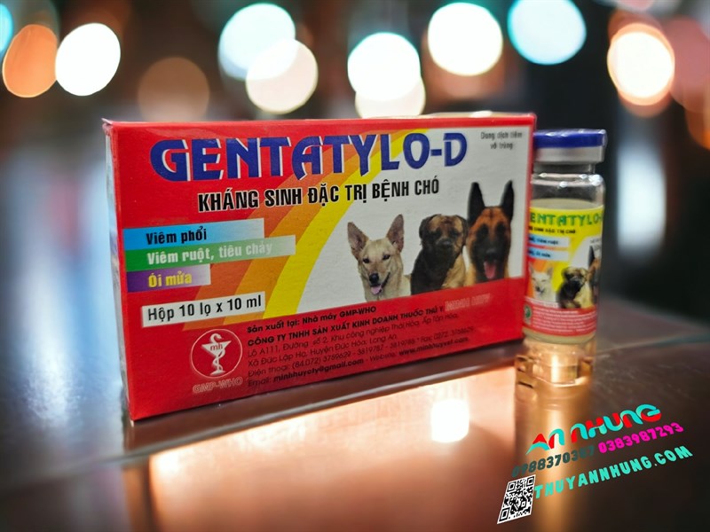 Minh Huy Genta tylo (chó mèo) 10ml - Hộp 10 lọ - Ảnh 3