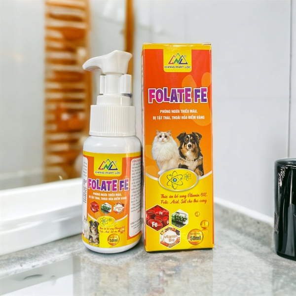 KPL FOLATE FE 50ml - bổ sung sắt cho chó, mèo - Lọ - Ảnh 2