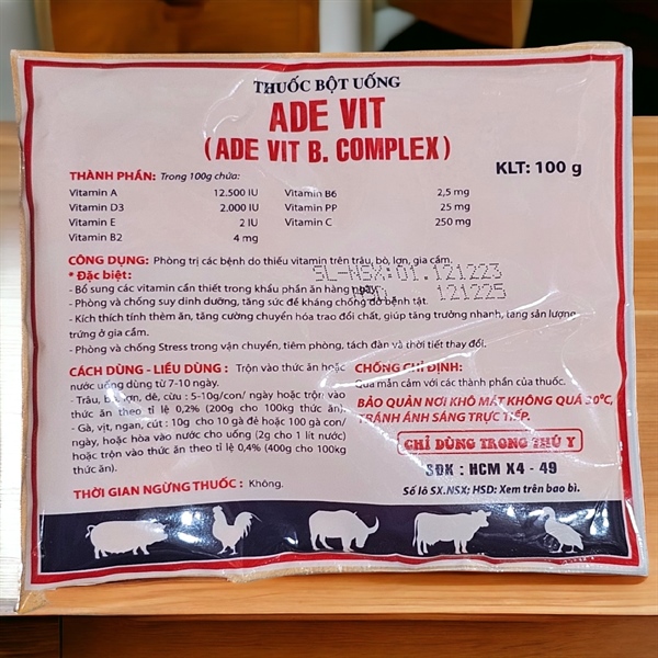 Minh Huy ADE VIT BCOMPLEX 100gr - gói/100g - Ảnh 4