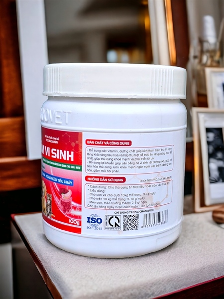 Goovet Cốm Vi Sinh 100gr - thuốc bổ dành cho thú cưng pet - Hũ - Ảnh 4
