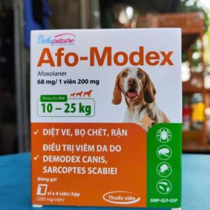 Á Châu Afo Modex 68mg ( 10-25kg) - Hộp 4 viên