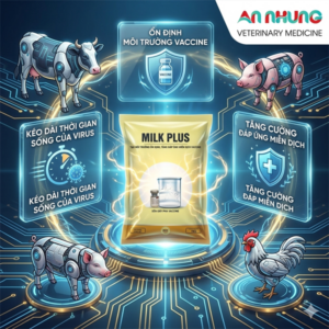 AGRI MILK PLUS ( sữa gầy pha vacin) 1kg - Gói