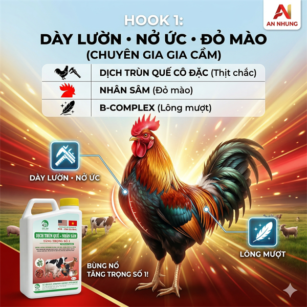 SUMI FOX-USA - DỊCH TRÙN QUẾ NHÂN SÂM (Tăng trọng số 1) - 1 lít - Can - Ảnh 5