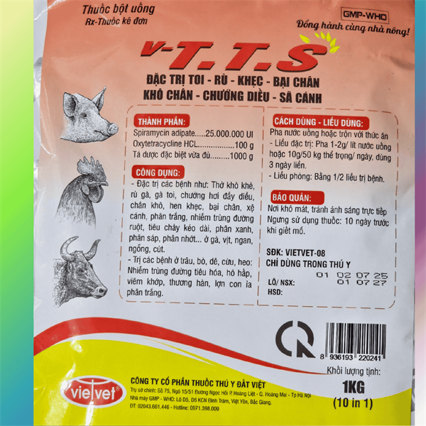 DViet TTS 100gr - 1kg 10in1 - Ảnh 2