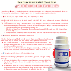 Alternative view of BIO POL1 lít -BỔ SUNG SẮT, ĐỒNG, MẠCH ĐEN CHO GIA CẦM - Chai
