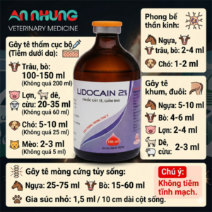 Alternative view of Hanvet Lidocain 2% (Gây tê) 100ml - Lọ