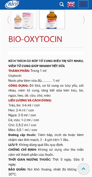 BIO OXYTOCIN - Chai 100ml - Ảnh 2
