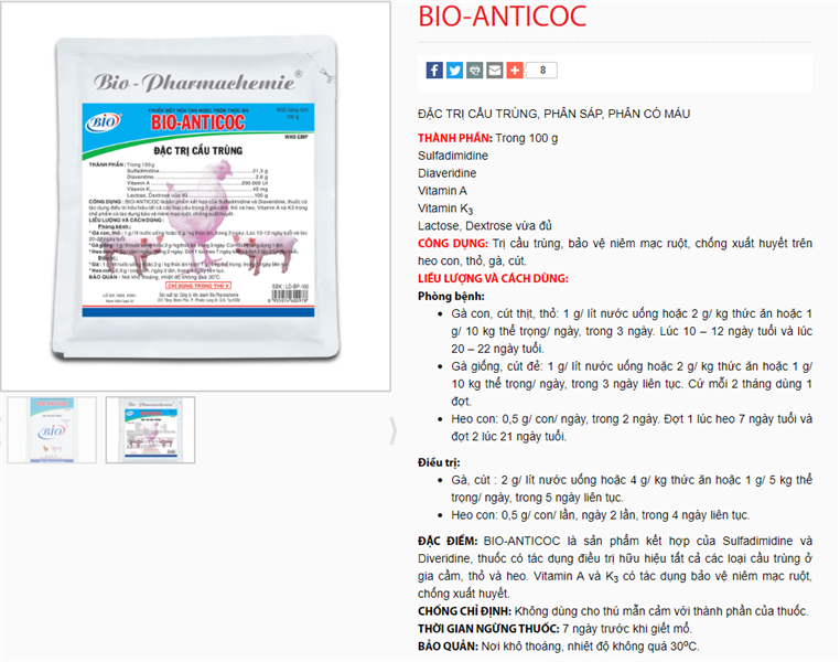 Bio Anticoc 100gr - Thùng 100 gói - Ảnh 3