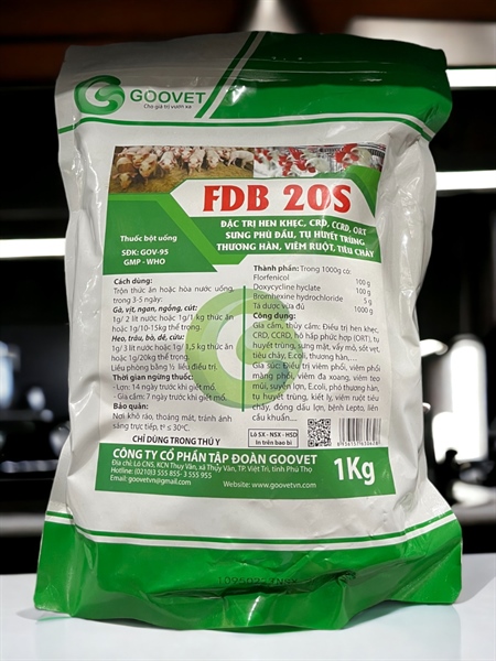 GOOVET FDB 20S - Flo 10% Doxy 10% - 1kg - Gói 10in1 - Ảnh 3