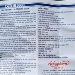 Alternative view of Á CHÂU CEFTI 1000 - Lọ 100ml