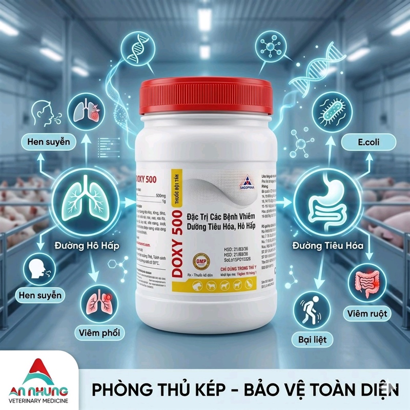 SAGOPHAR DOXY 500 1kg (N) - Gói 10in1 - Ảnh 3