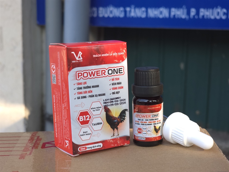 VB Power one 10ml - Tăng lực, Tăng sức bền, nhanh nhẹn, phạn xạ nhanh, đỏ tích, kích mào, vàng chân. mã đẹp - Hộp - Ảnh 3